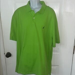 Nautica Lime Green Short-Sleeve Polo